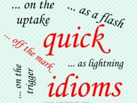 English idioms containing quick